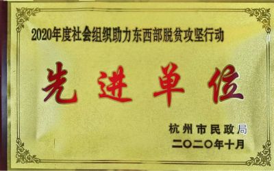 年度助力东西部脱贫攻坚先进单位