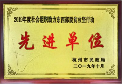 年度助力东西部脱贫攻坚先进单位
